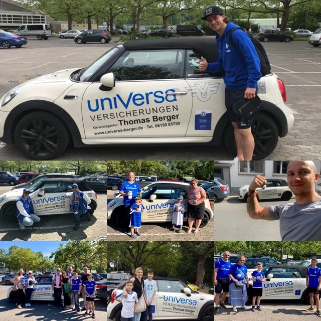 Unser Mini bei verschiedenen Gewinnspielen rund um den SV Darmstadt 98